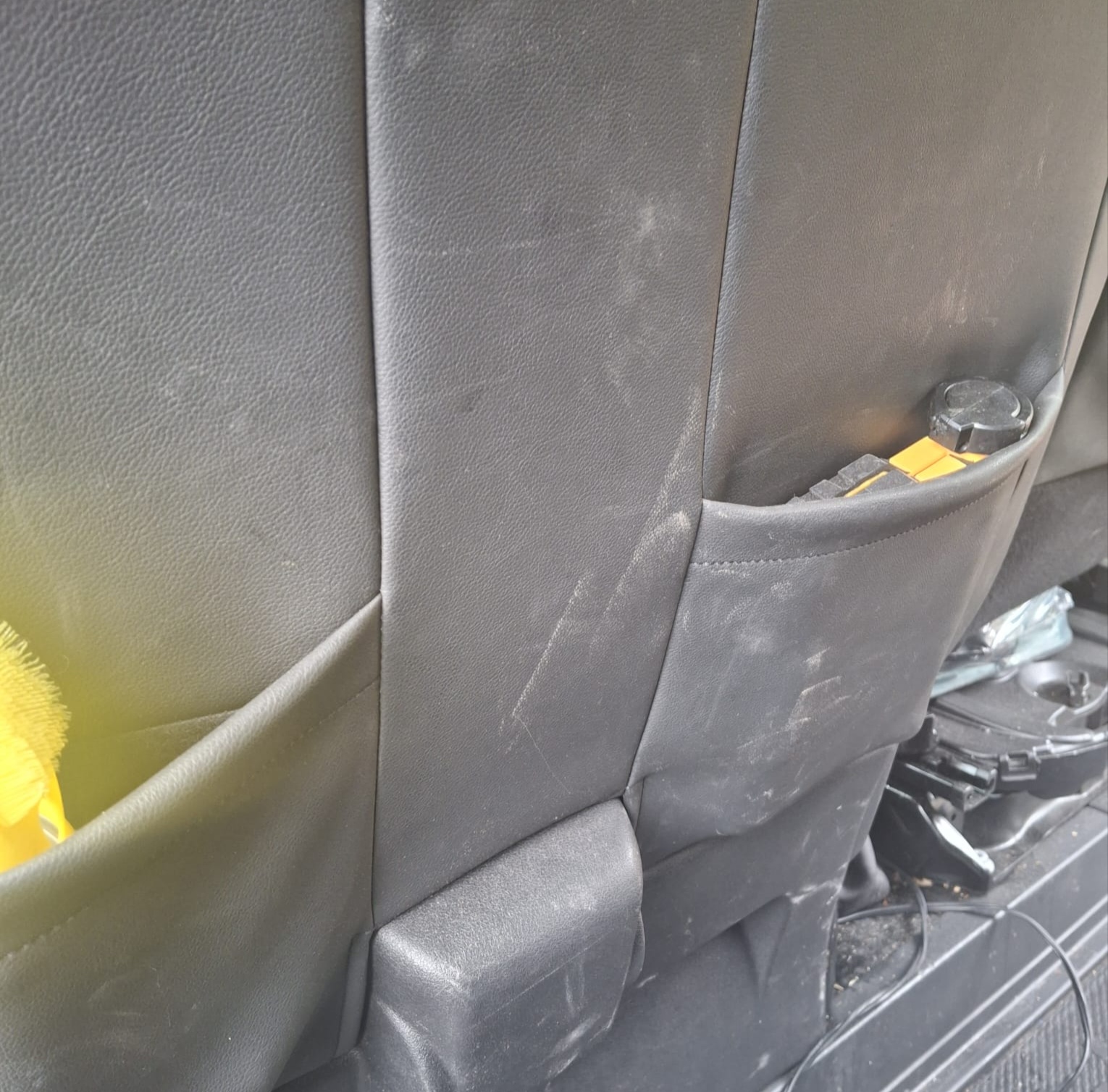 Before clean of a car exterior